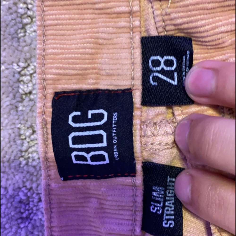Peach cargo pants size 28 worn once from Urban outfitters